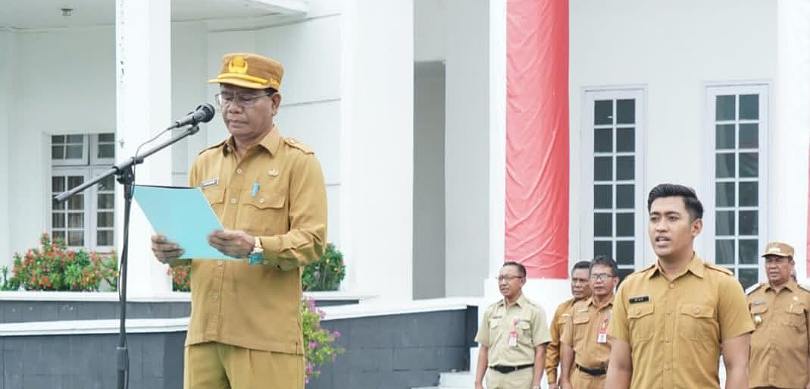 Pj Sekda Kota Bima Pimpin Apel Gabungan dan Deklarasi Anti Narkoba