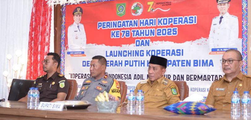 Launching 191 Koperasi Desa Merah Putih, Ini Harapan Bupati Bima