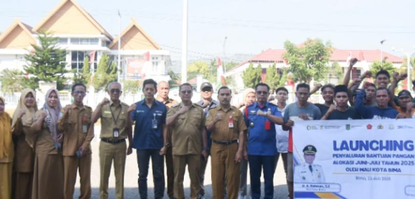 Wakil Wali Kota Bima Resmikan Penyaluran Bantuan Pangan Beras untuk 112.490 Penerima Manfaat