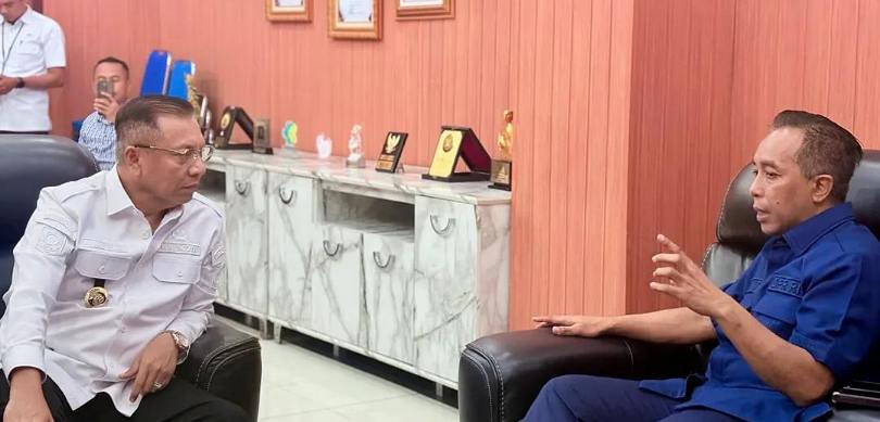Bahas Infrastruktur Strategis Kota, Wali Kota Bima Jalin Silaturahmi Dengan Anggota DPR RI Mori Hanafi