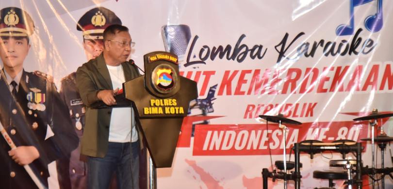 Wali Kota Bima Hadiri Pembukaan Lomba Karaoke HUT ke-80 RI