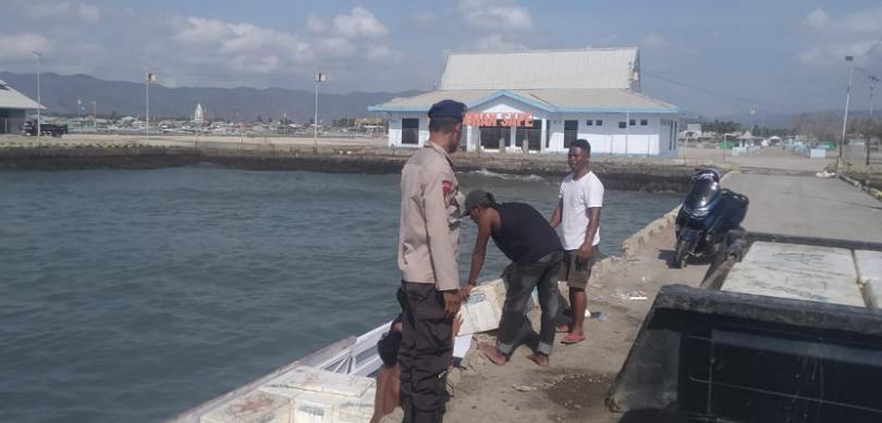 Dekatkan Diri Dengan Nelayan, Sat Polairud Polres Bima Kota Gelar Patroli Sambang Nelayan Sape